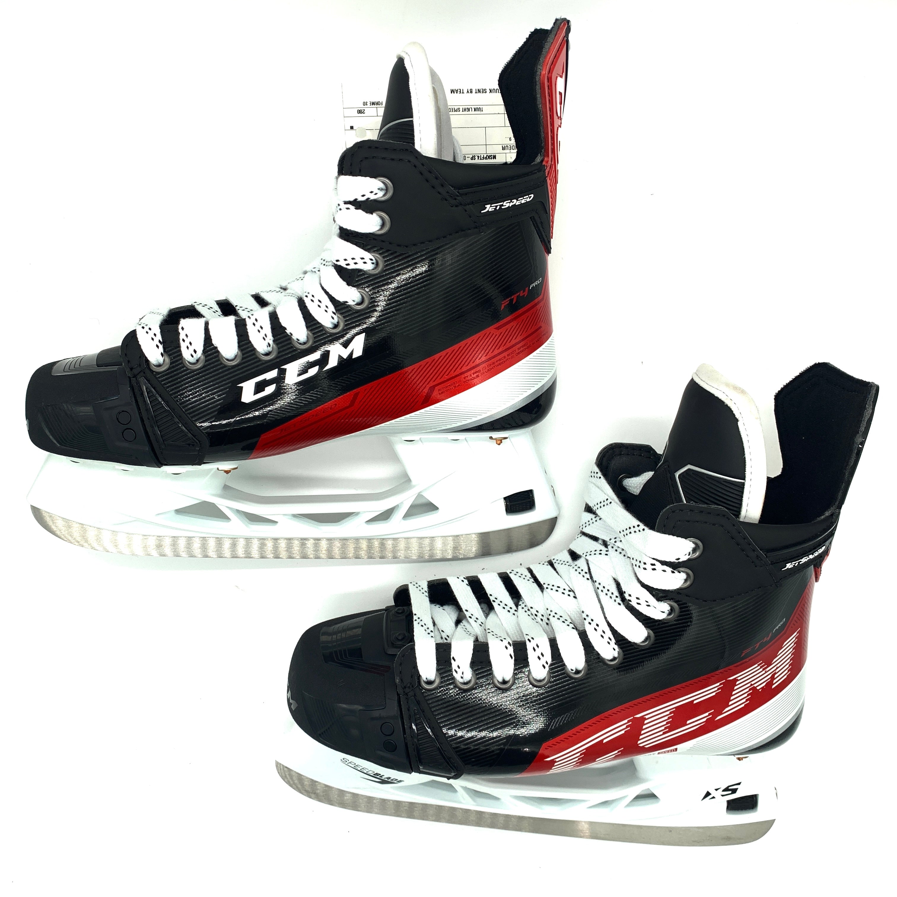 CCM Jetspeed FT4 Pro - Patins de hockey Pro Stock - Taille 9D - Joel Farabee